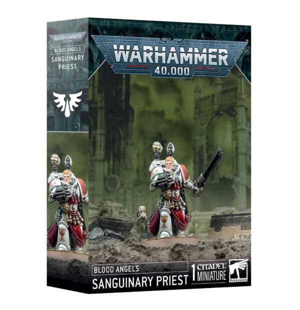 Decouvrez les nouvelles sorties pour les fils de Sanguinus Primarque des Blood Angels , avec le Blood Angels Sanguinary Priest