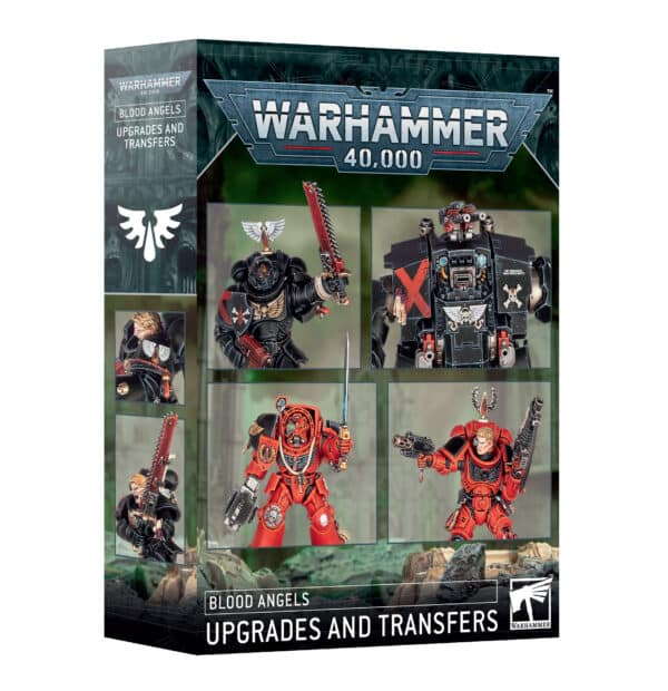 Decouvrez les nouvelles sorties pour les fils de Sanguinus Primarque des Blood Angels , avec le Blood Angels Upgrade et Transfert