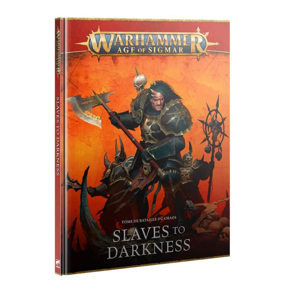 Decouvrez les nouvelles sorties de Games Workshop avec de nouvelles figurines avec les Tome de Bataille Slaves to Darkness