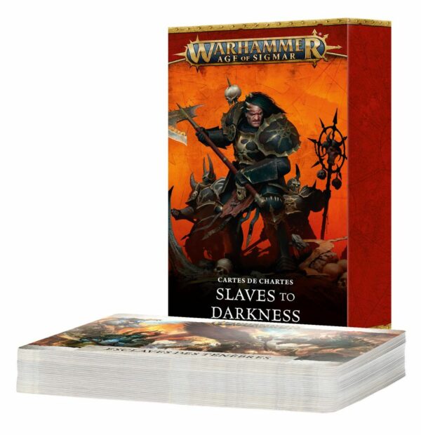 Decouvrez les nouvelles sorties de Games Workshop avec de nouvelles figurines avec les Cartes d'unités Slaves to Darkness Darkoath Raiders