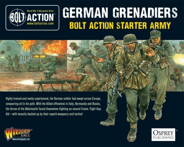 German Grenadiers Starter Army vous permettent de revivre la bataille emblématique des Ardennes de la deuxieme guerre mondiale