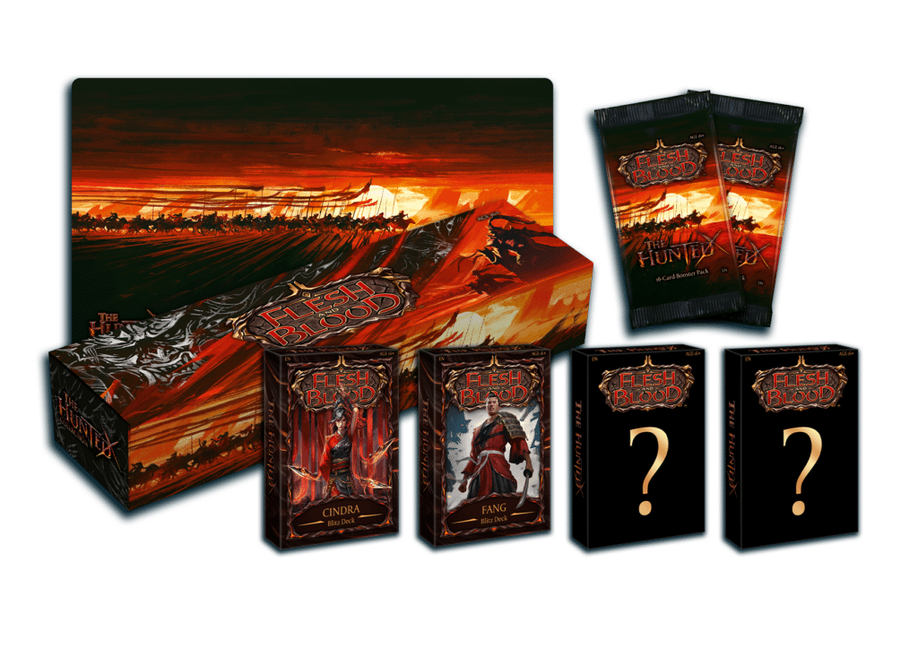 The Hunted Blitz Deck Collection une nouvelle édition de l'excellent jeu de cartes Flesh and Blood avec de nouvelles cartes pour vos personnages préférés