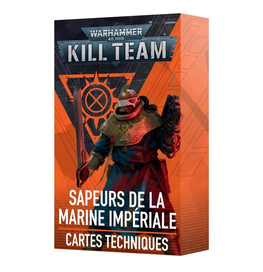 Découvrez la nouvelle version de Kill Team avec les Cartes Techniques Sapeurs de la Marine Imperiale , de nouvelles figurines , de nouvelles règles.