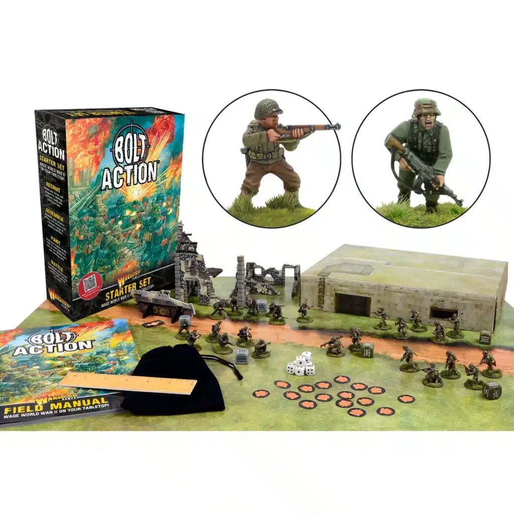 Bolt Action Introductory Starter Set vous permettent de revivre la bataille emblématique des Ardennes de la deuxieme guerre mondiale