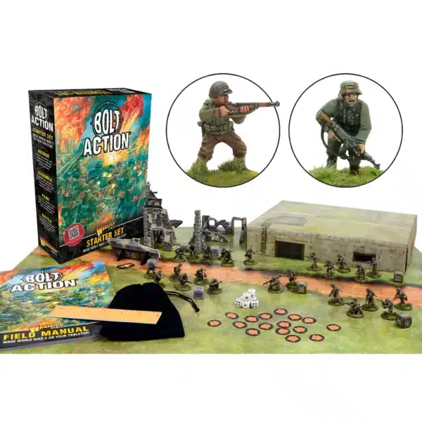 Bolt Action Introductory Starter Set vous permettent de revivre la bataille emblématique des Ardennes de la deuxieme guerre mondiale