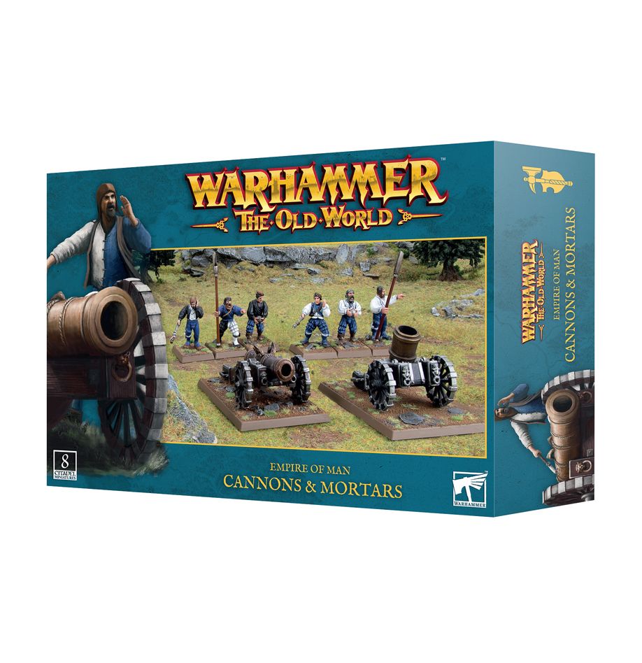 Old World Empire Cannons and Mortars une nouveauté pour les armées de l'Empire dans le jeu Old World nouvelle version de Warhammer Battle