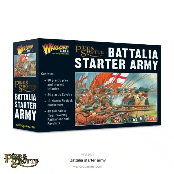 Découvrez Pike & Shotte : Battalia Starter Army l'un des superbes jeux historique édités par Warlord Games dans l'univers des chevaliers et mousquetaires