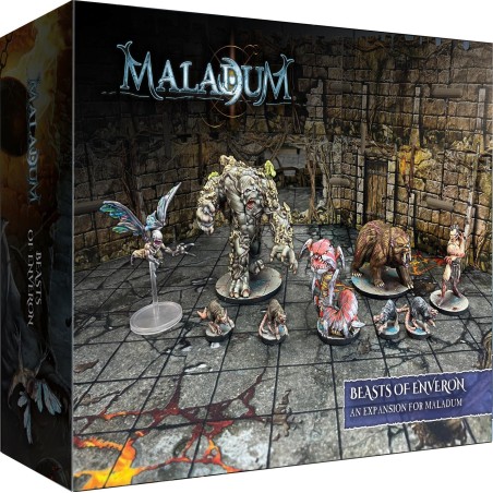 Maladum Extension Beasts of Enveron est une extension pour le nouveau jeu de figurines avec des décors pré-peints superbes et trés immersif Maladum