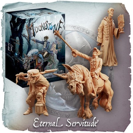 Moonstone - Eternal Servitude est la nouvelle bande pour le jeu de figurines etonnant Moonstone dans l'univers du folklore européen, a découvrir absolument