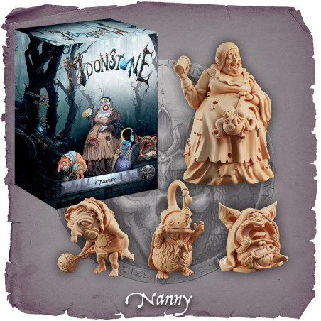 Moonstone - Nanny est la nouvelle bande pour le jeu de figurines etonnant Moonstone dans l'univers du folklore européen, a découvrir absolument