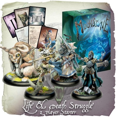 Moonstone :Starter 2 joueurs est le nouveau starter pour le jeu de figurines etonnant Moonstone dans l'univers du folklore européen, a découvrir absolument