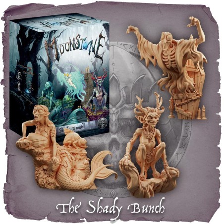 Moonstone :The Shady Bunch est la nouvelle bande pour le jeu de figurines etonnant Moonstone dans l'univers du folklore européen, a découvrir absolument