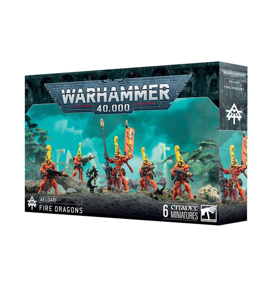 Decouvrez les fils de Khaine avec de nouvelles figurines tel que les Aeldari V10 Fire Dragons une occasion unique de débuter cette armée