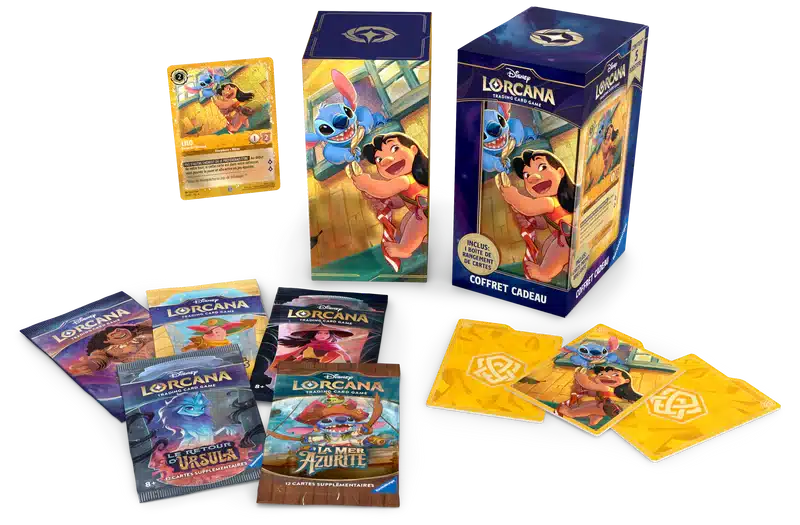 Lorcana Coffret cadeau Chapitre 7 : Ile d'Archazia est un excellent moyen de collectionner ce chapitre avec ses nouveaux mecanismes de jeu