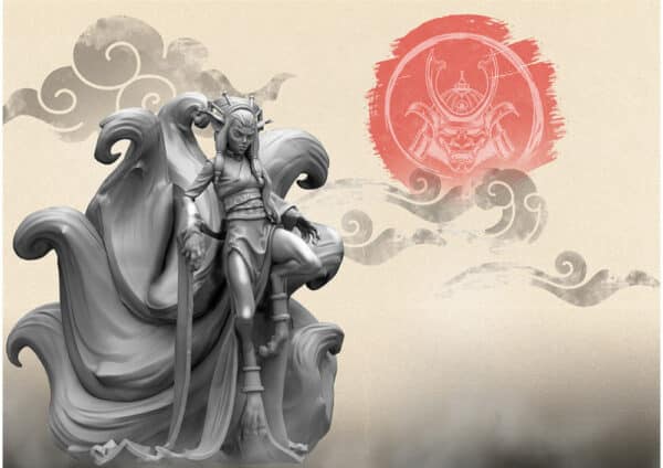 Kitsune Onmyoji (Dual Kit) est la nouvelle boite de Para-bellum qui accompagne la sortie de leur nouvelle armée à orientation japonaise : les Yoroni