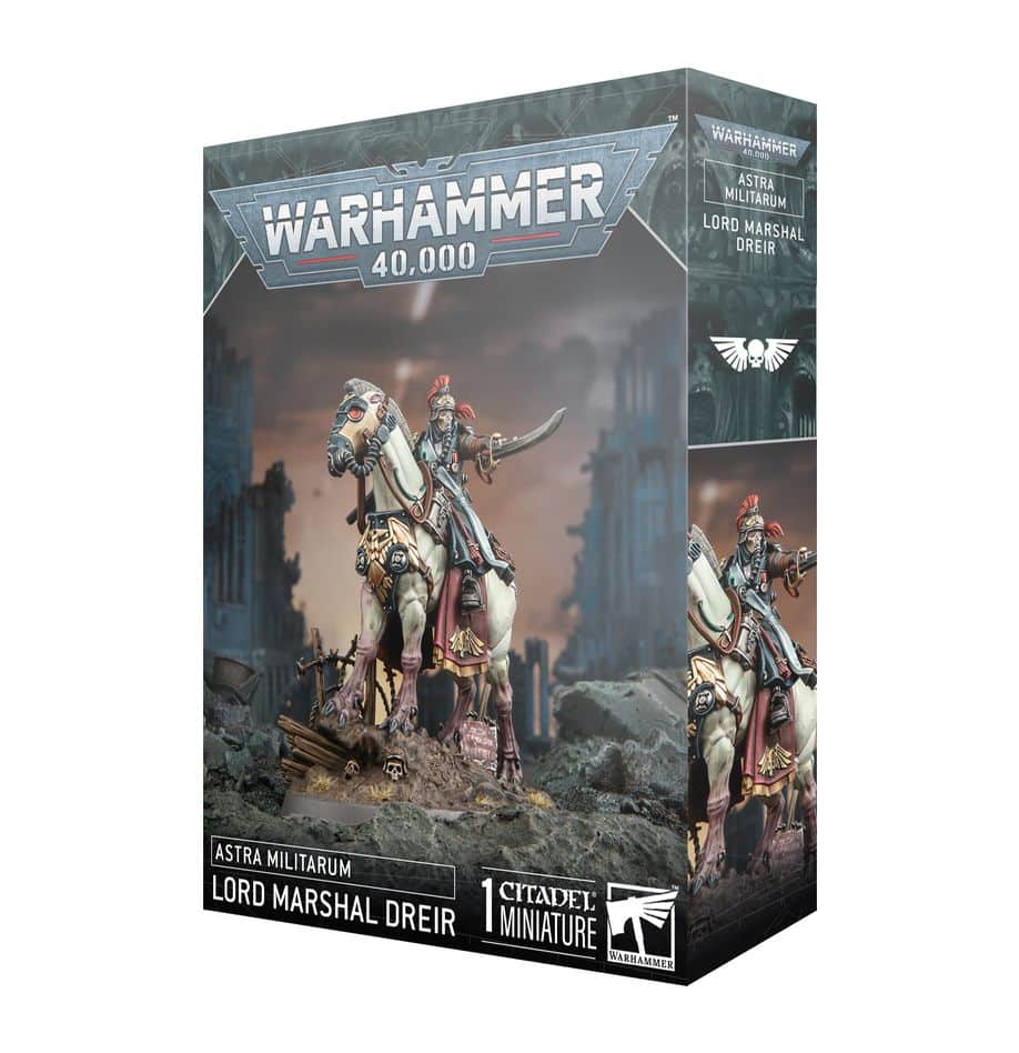 Découvrez les nouvelles unités pour l'Astra militarum avec Astra Militarum Krieg Lord Marshal Dreir une des nombreuses sorties pour etoffer vos armées