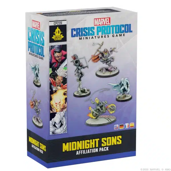 Découvrez Midnight Sons Affiliation Pack de nouveaux personnages pour le jeu de figurines Marvel Crisis Protocol , a découvrir absolument