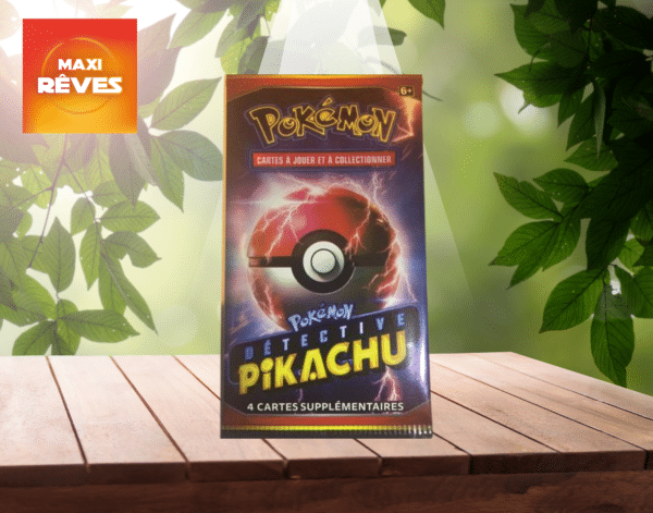 Pokemon Booster detective Pikachu est un moyen simple et original de collectionner votre série préféré. Tout les boosters seront envoyés protégés.