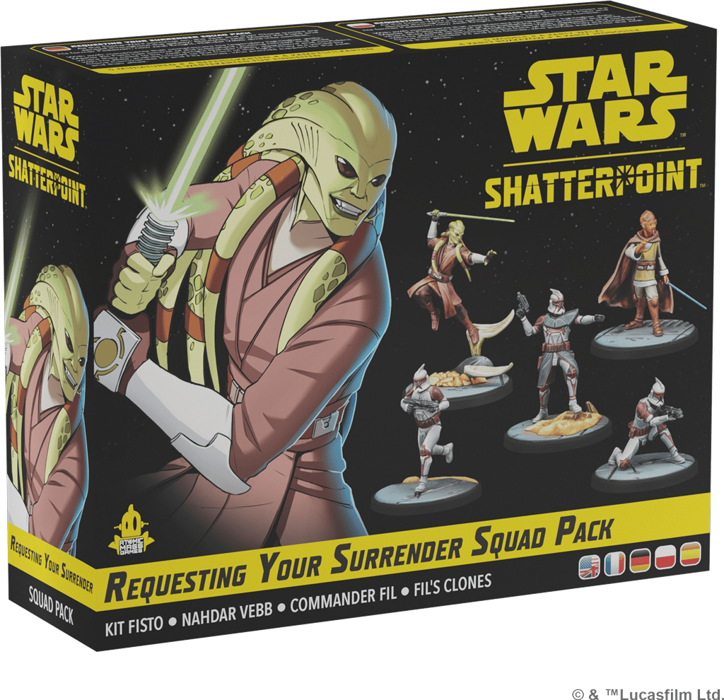 Requesting your Surrender, une nouvelle bande pour etoffer encore votre collection pour ce superbe jeu de figurines Star Wars Shatterpoint