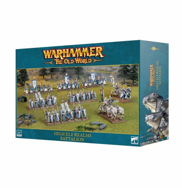 Découvrez les Old World High Elf Realms Battalion pour commencer ou compléter votre armée de Hauts Elfes pour The Old World