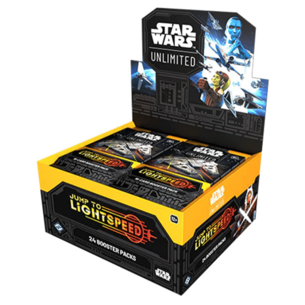 Jump to Lightspeed est la 4 eme edition du formidable jeu de cartes Star Wars Unlimited , découvrez la Display Passage à Vitesse Lumière