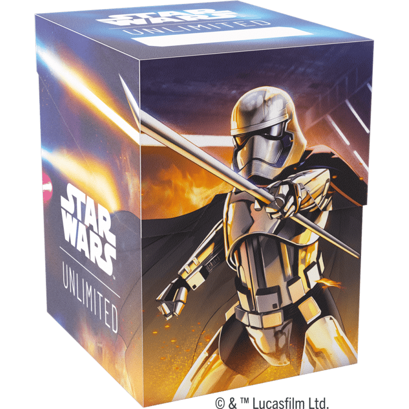 Jump to Lightspeed est la 4 eme edition du formidable jeu de cartes Star Wars Unlimited , découvrez la Deck Box Captain Phasma