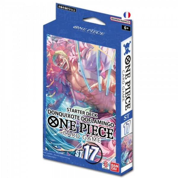 Découvrez le nouveau produit One piece TCG ST17 – Blue Donquixote Doflamingo – en français un produit incontournable pour votre jeu de cartes favori