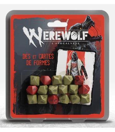 Découvrez Werewolf: l'Apocalypse, Set de Dés qui vous fourniras le nécessaire pour jouer tranquillement lors de vos parties !!!