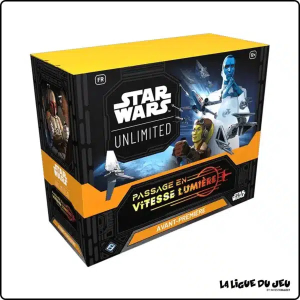 Jump to Lightspeed est la 4 eme edition du formidable jeu de cartes Star Wars Unlimited , retrouvez le Star Wars Unlimited TCG Pack d'Avant Première