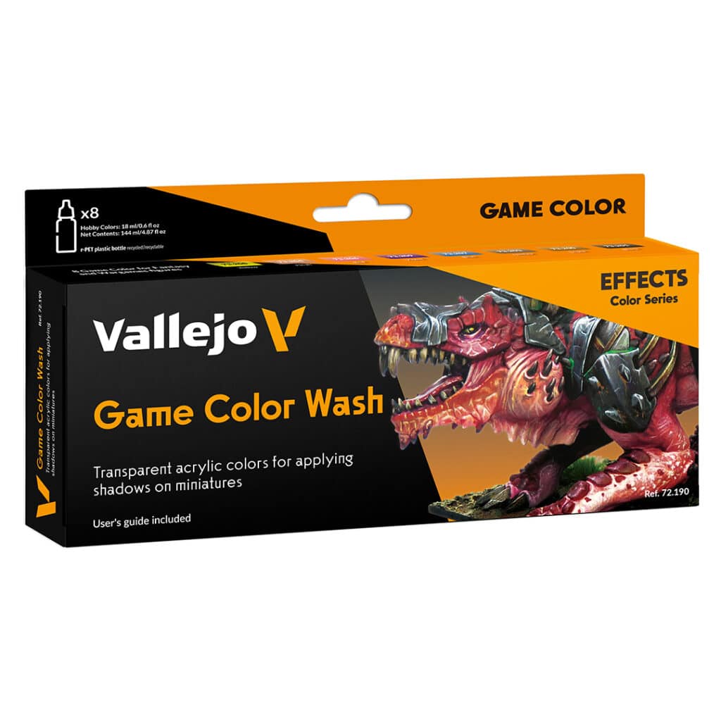 Game Color Effects WASH fait partie des superbes nouveaux set de vallejo pour la peinture au pinceau ou a l'aero en la diluant