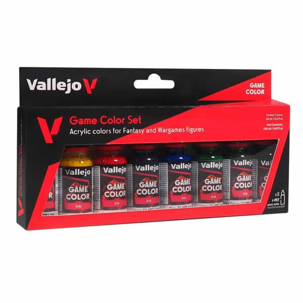 Game Color Set INK fait partie des superbes nouveaux set de vallejo pour la peinture au pinceau ou a l'aero en la diluant