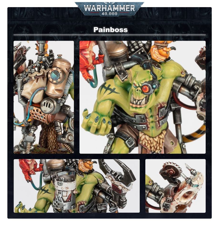 Découvrez la superbe nouveauté de Games Workshop avec la figurine de Painboss , un atout précieux dans vos armées Ork, à acquérir absolument