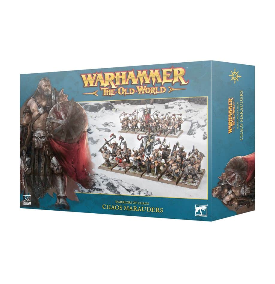Chaos Maraudeurs est l'une des unités emblématiques des armées de guerriers du Chaos pour le jeu Warhammer Old World de Games Workshop
