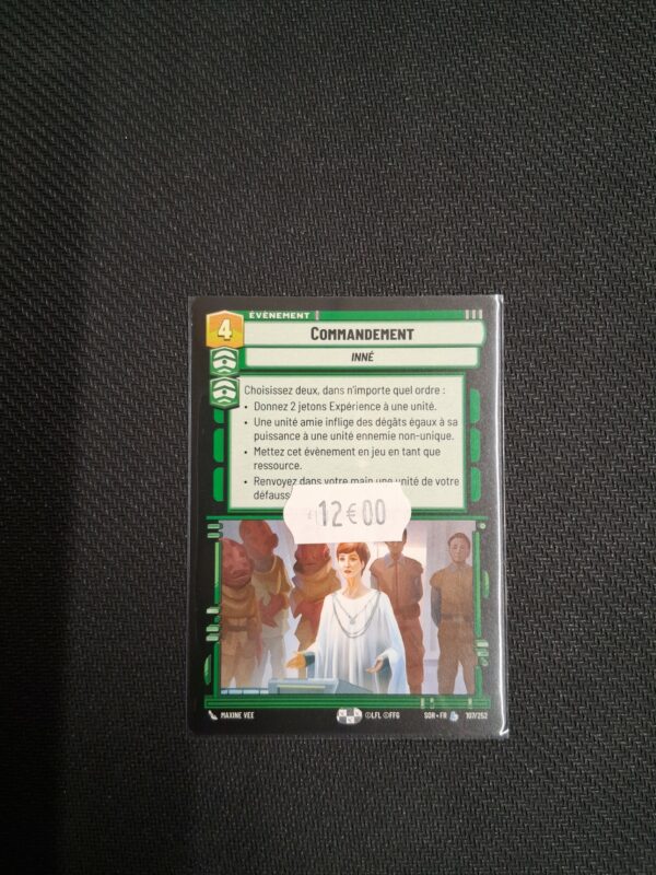 Star wars Unlimited : Carte légendaire : Commandement