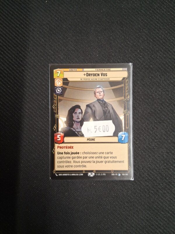 Star wars Unlimited : Carte légendaire : Dryden Vos