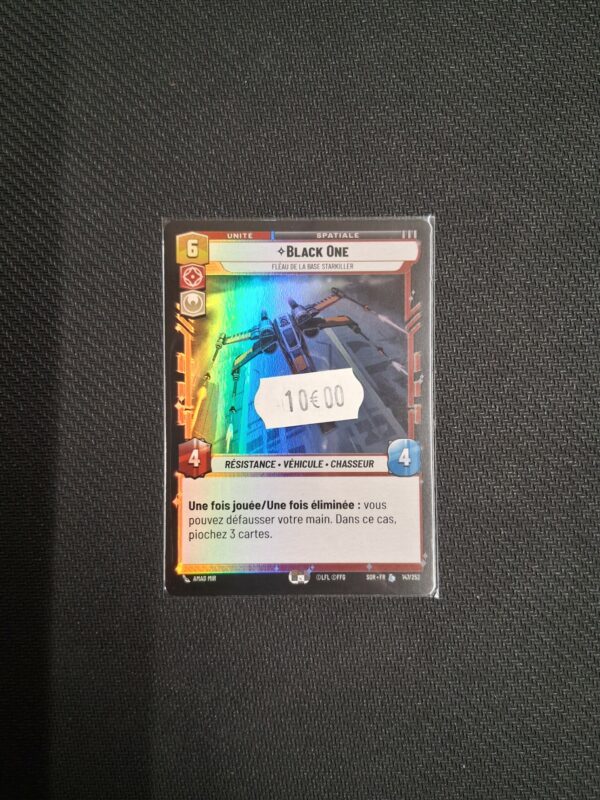 Star wars Unlimited : Carte légendaire Foil : Black One
