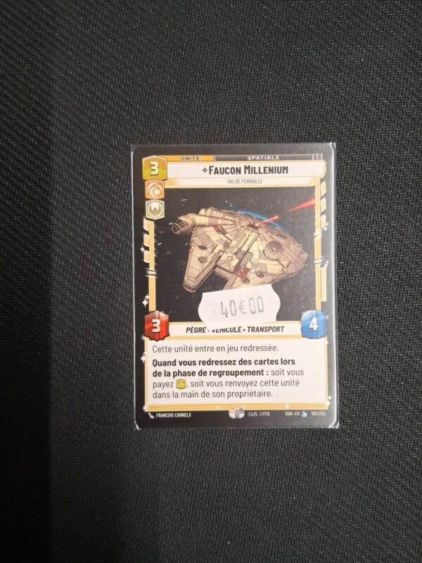 Star wars Unlimited : Carte légendaire : Faucon Millenium