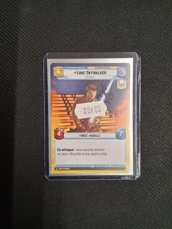 Star wars Unlimited : Carte Commandant signé : Luke Skywalker