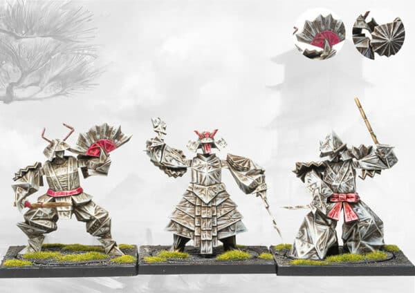 Conquest Origami Warriors est la nouvelle boite de Para-bellum qui accompagne la sortie de leur nouvelle armée à orientation japonaise : les Yoroni