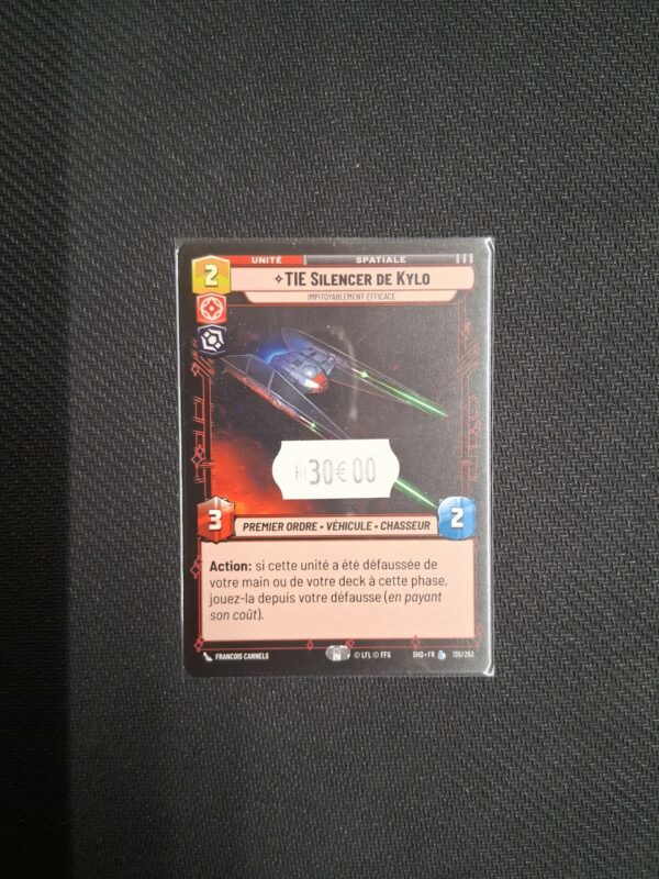 Star wars Unlimited : Carte légendaire : TIE Silencer de Kylo