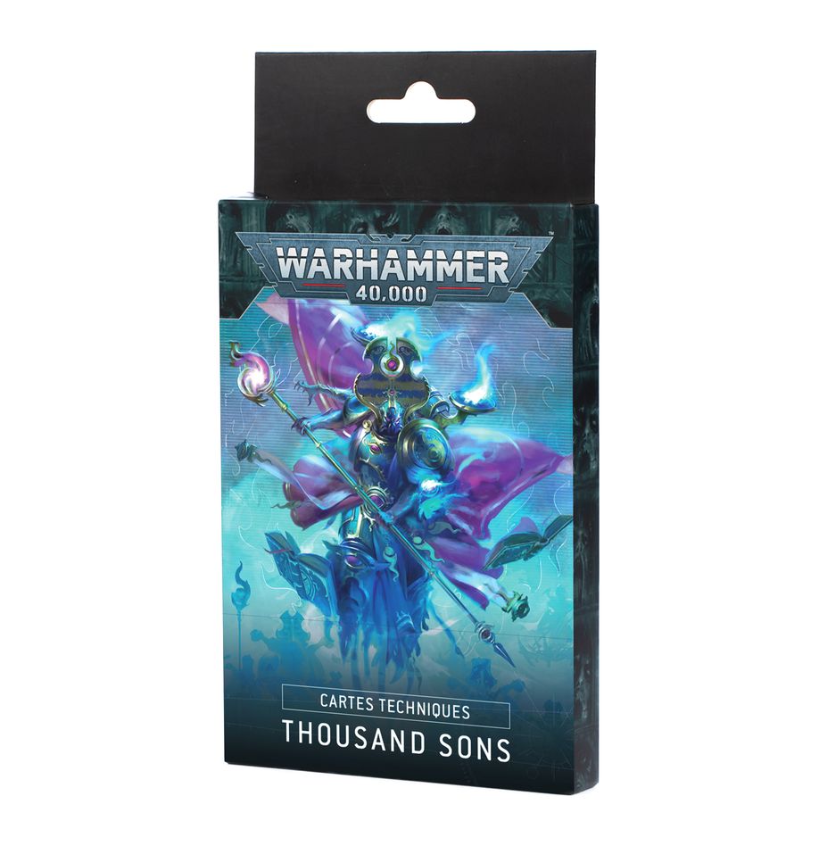 Découvrez les Cartes Techniques Thousand Sons qui accompagne toutes les sorties pour les fils de Magnus : les redoutables Thousans Sons