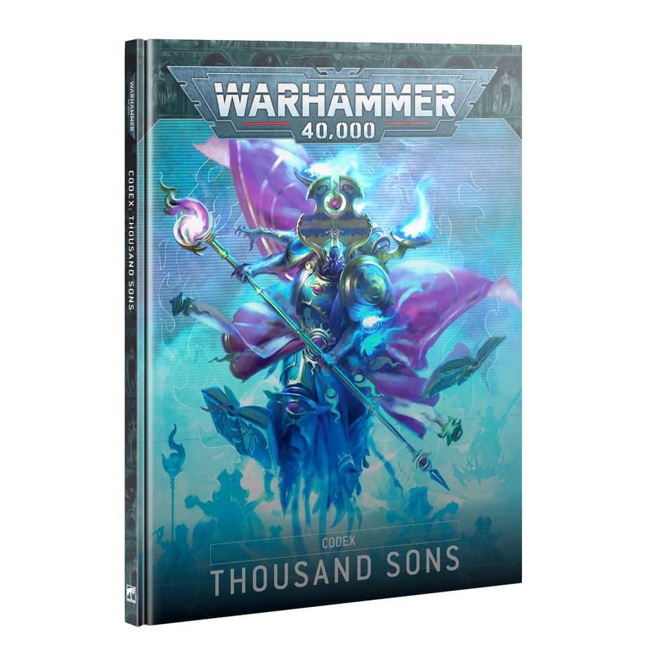 Découvrez le Codex Thousand Sons V10 qui aaccompagne toutes les sorties pour les fils de Magnus : les redoutables Thousans Sons