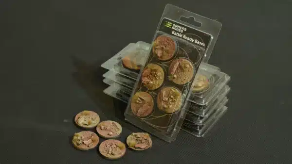 Socles 40mm Badlands est un superbe set socles pour magnifier la peinture de figurines grâce à des socles fait et peint à la main par Gamergrass