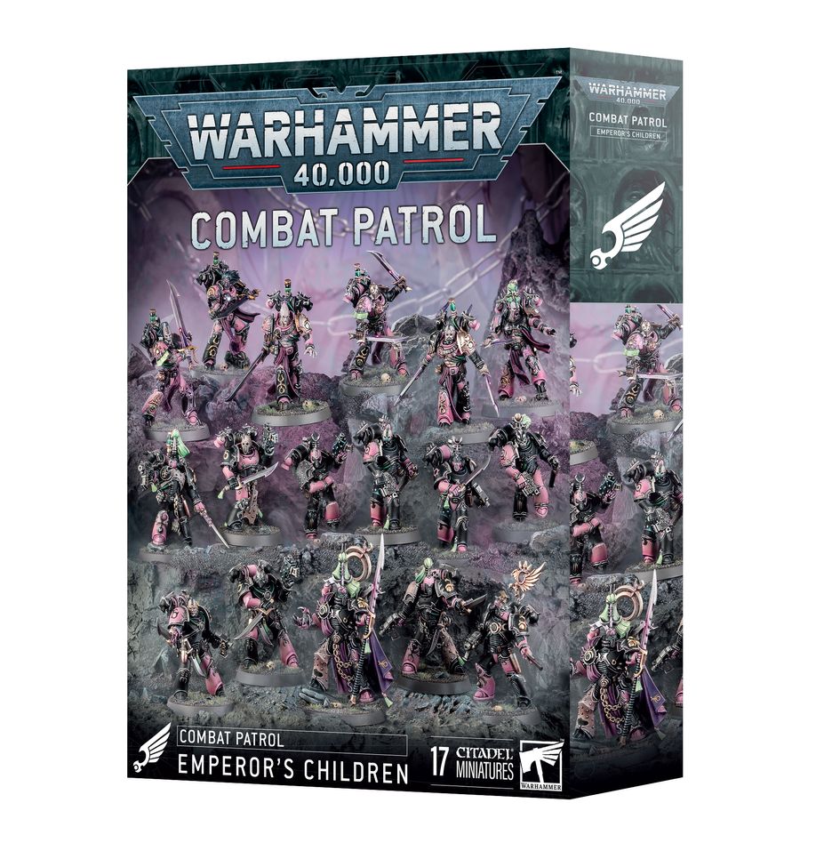 Patrouille Emperor's Children fait partie des nouveautées qui accompagnent le nouveau codex des adorateurs de slaanesh mené par Fulgrim