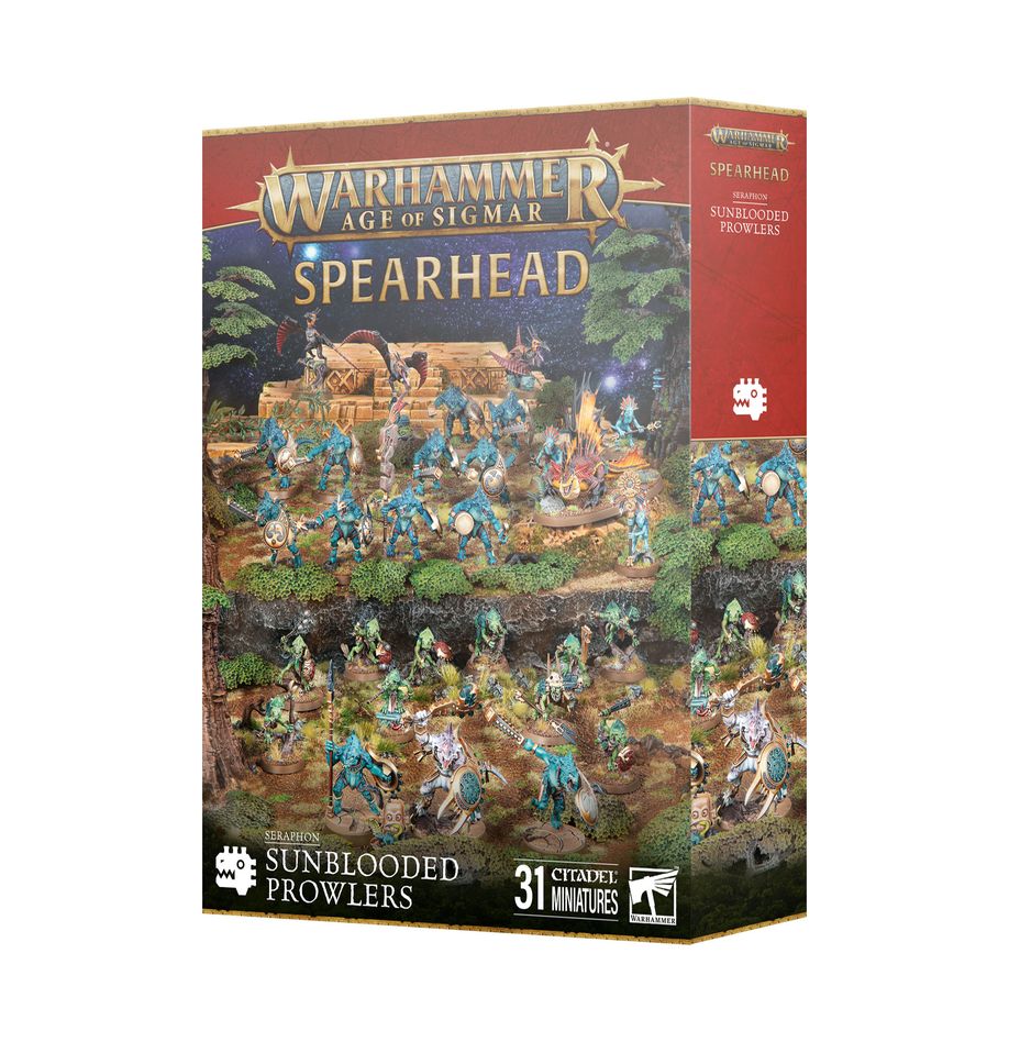 Découvrez les nouveautés Games Workshop avec la Rodeurs au sang solaire , de superbes figurines à venir pour votre armée favorite
