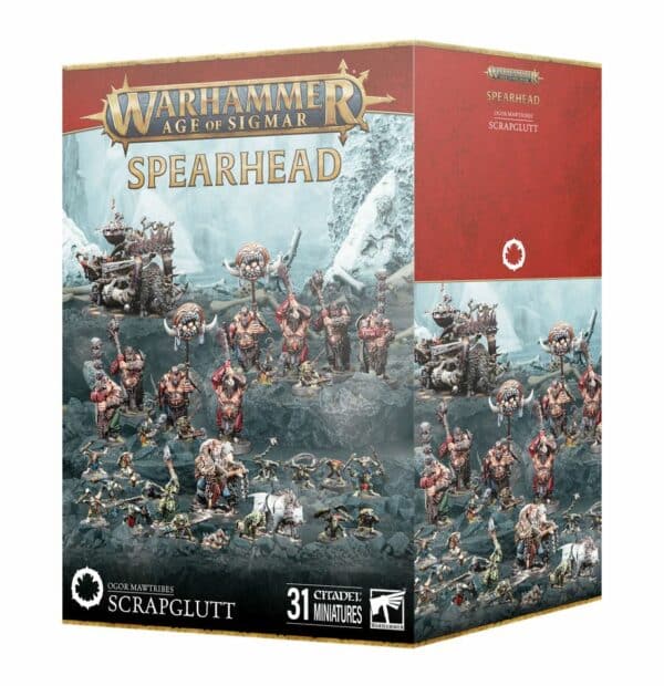 Découvrez les nouveautés Games Workshop avec la Spearhead Ogor Mawtribes Mangeferraille , de superbes figurines à venir pour votre armée favorite