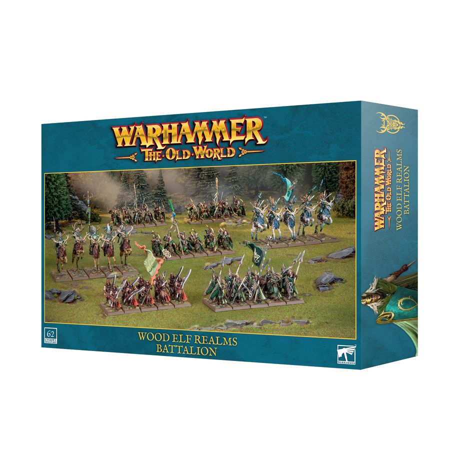 Battalion Wood Elf accompagne les superbes sorties des Wood Elf pour le jeu Warhammer The Old World , cette armée rapide et mortelle