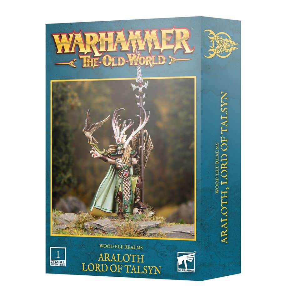 Wood Elf Alaroth Lord of Talsyn accompagne les superbes sorties des Wood Elf pour le jeu Warhammer The Old World , cette armée rapide et mortelle