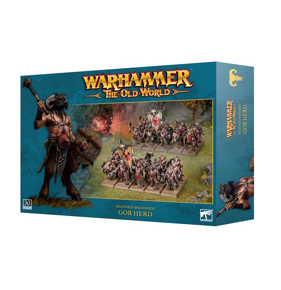 Découvrez les Beastmen Gor Herd, une superbe sortie qui accompagnent la nouvelle faction des Beastmen pour Warhammer The Old World