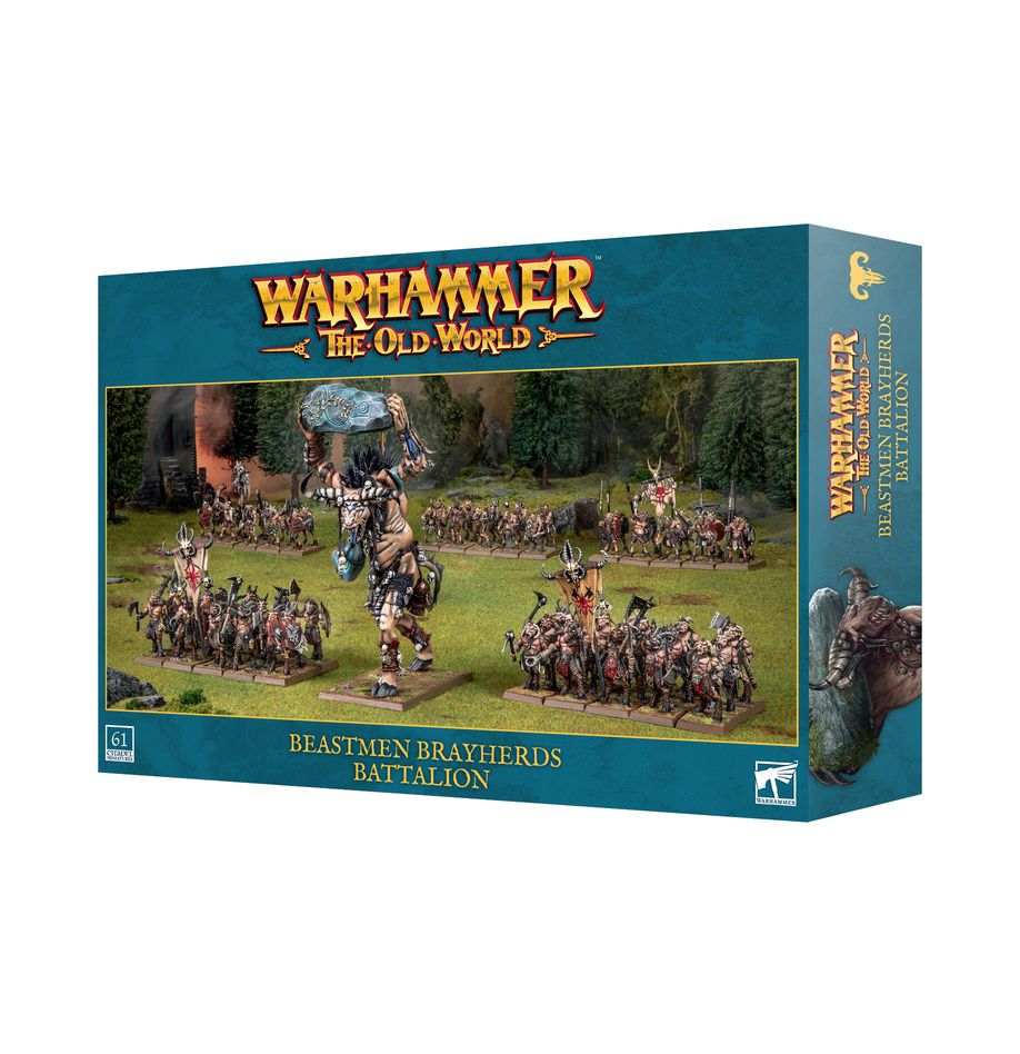 Découvrez les Old World Beastmen Battalion, une des sorties qui accompagnent la faction des Beastmen pour Warhammer The Old World